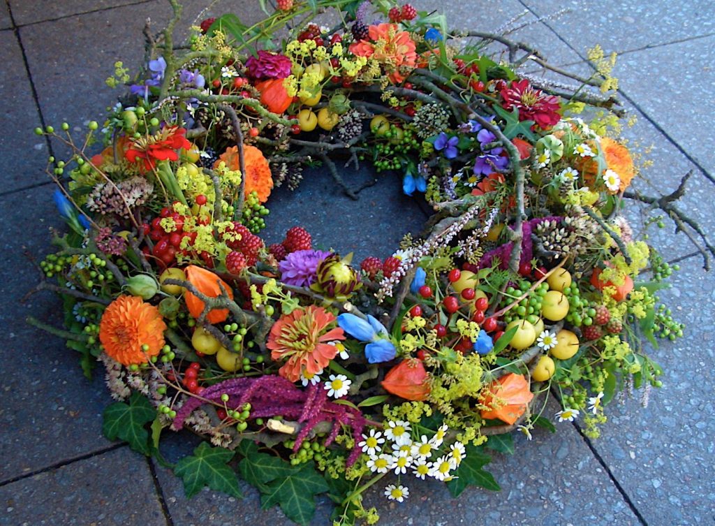 Blumen Beerdigung Unterlagen im Trauerfall