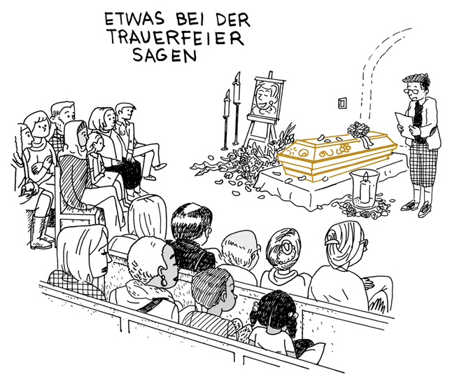 Die Trauerfeier